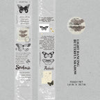 Light Dancing Butterfly Shadow pattern - waterproof washi tape 36mm x 2m