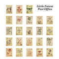 Little forest post office 46pcs matte stamp stickers features