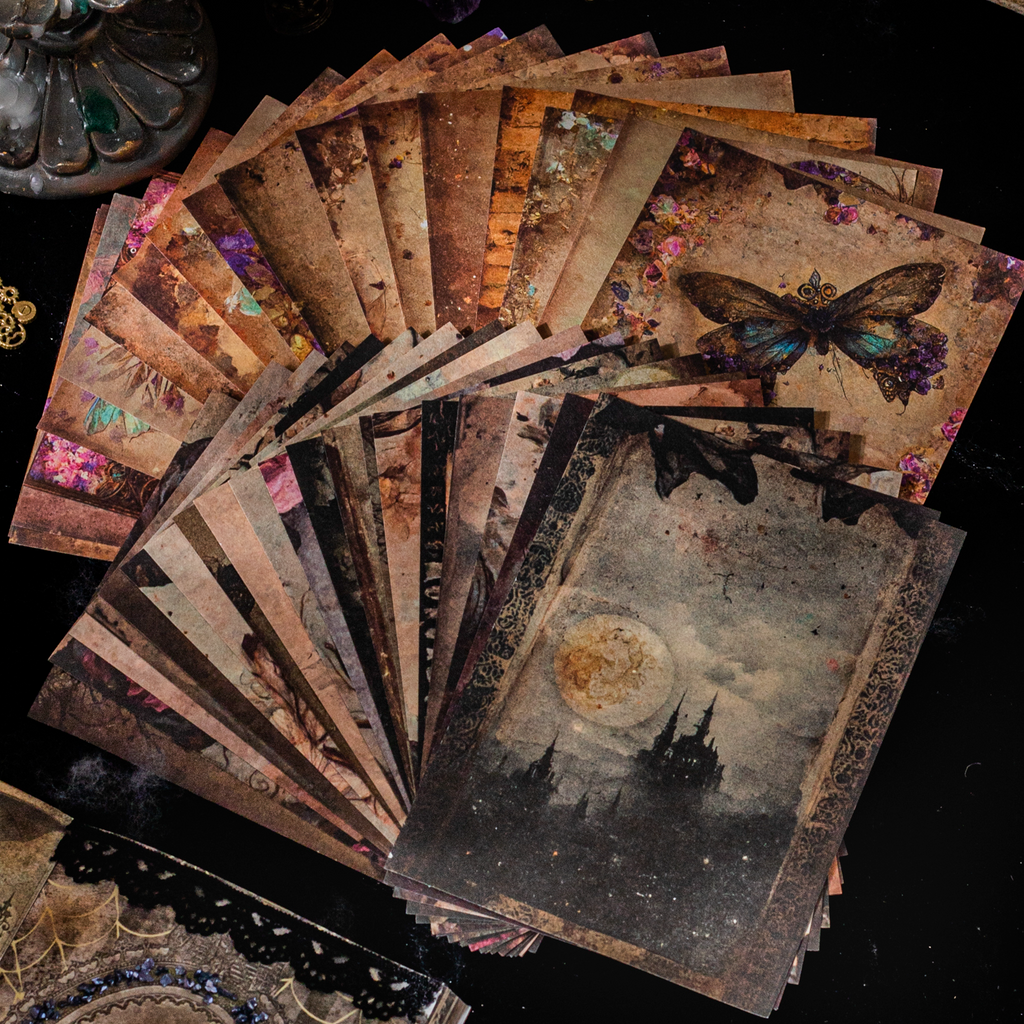 Dark Academia Paper Pad - Mystical Wizarding Theme Background Paper