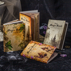 Magic Academy Dark Vintage Background Paper 60 Sheets A5 - Gothic Junk Journal Supplies