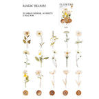 Magic Bloom - floral pressed flower wax seal sticker in waterproof PET