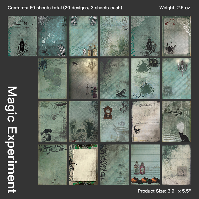 Magic Academy Collection - Magic Experiment Gothic Background Paper