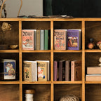 Close-up of vintage sticker designs from Magic Book Series showing detailed illustrations and premium quality