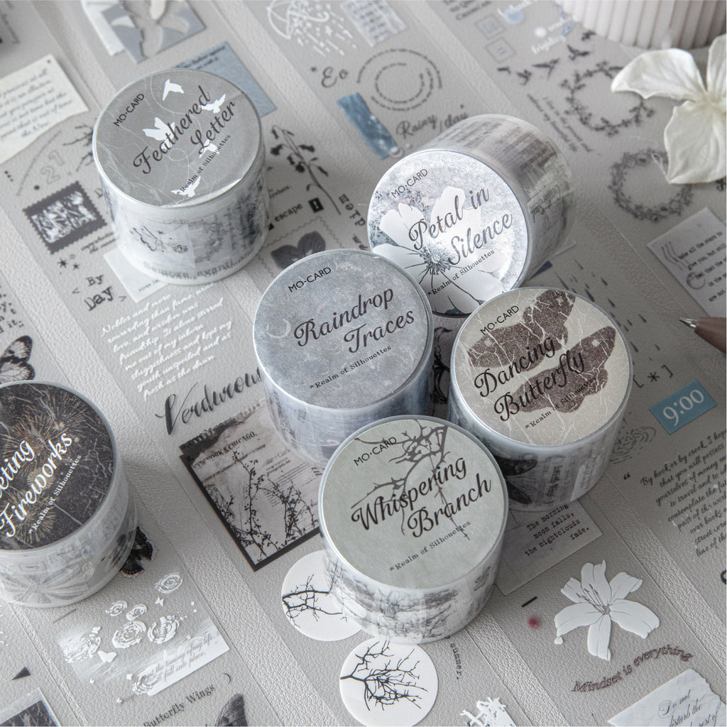 Waterproof matte PET washi tape - vintage design collection