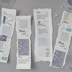 Premium matte washi tape - subtle vintage patterns for journaling