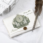  Medieval background paper usage example, fantasy themed journaling and collage crafts