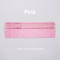 Mini paper trimmer pink standard size 10.6 x 3.3 in grid-lined base sliding blade scrapbook paper cutter