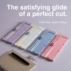 Mini paper trimmer satisfying glide crisp lines quiet crafting photos cardstock planner inserts ephemera