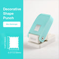 Stamp punch mini rectangle compact perforated edge decorative shape punch mint handle small size cutouts