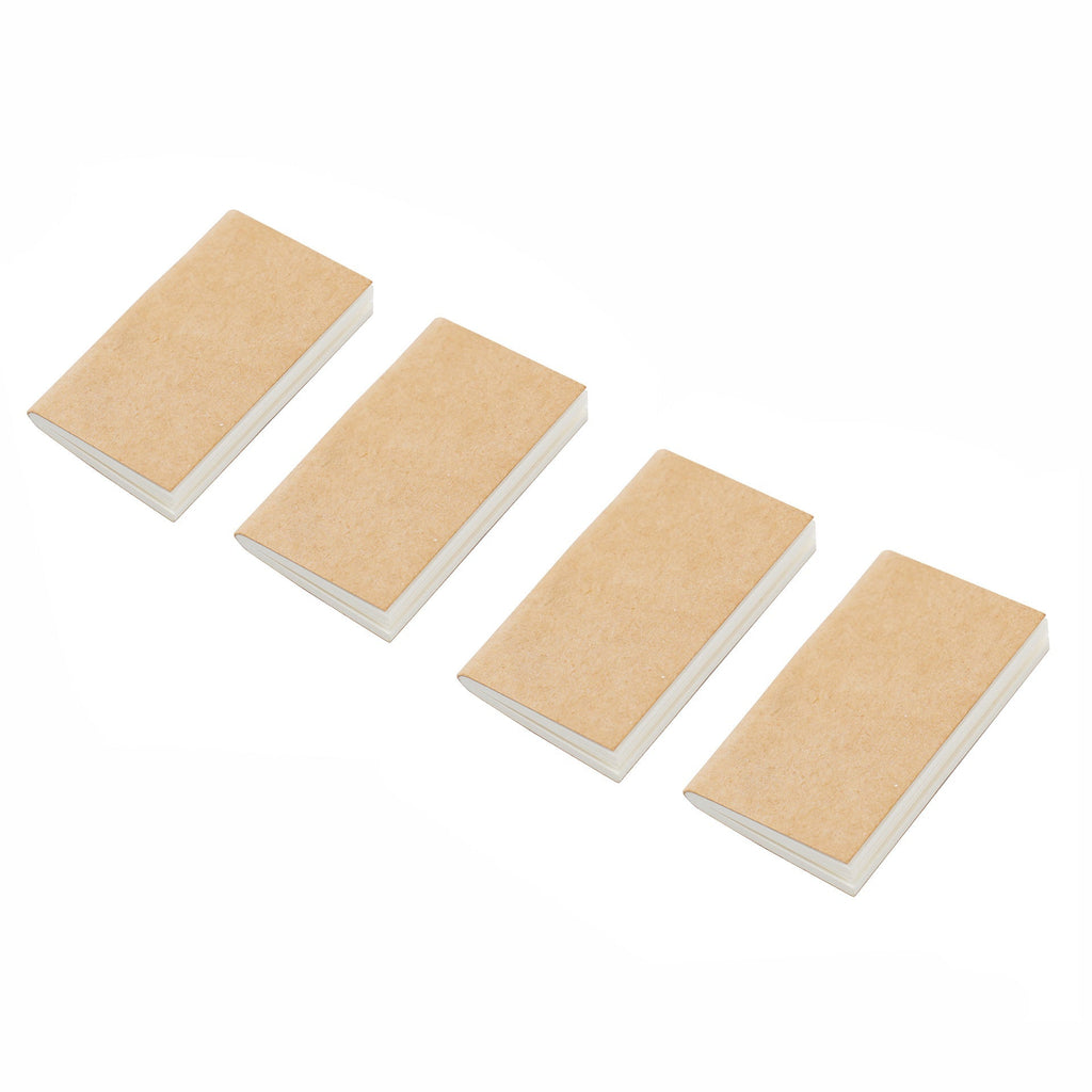 Four blank refill inserts for mini traveler's notebook charm