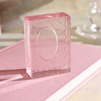 lace reverie clear stamp misty mirror oval lace frame acrylic stamp romantic