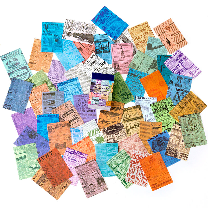 Modern Gazette theme — 100-piece grid of old newspaper prints
