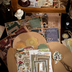 "Natural History mixed media paper set - translucent and kraft paper for journaling"