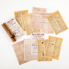 Attic Library Collection - Nostalgic Book Pages Vintage Letter Paper