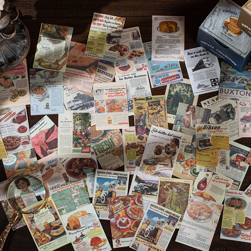 Overview of complete nostalgic sticker collection with 320 vintage pieces
