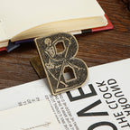Vintage Initial Metal Clip | Heavy-Duty Junk Journal Page Holder