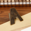 Vintage Initial Metal Clip | Heavy-Duty Junk Journal Page Holder