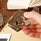 Vintage Initial Metal Clip | Heavy-Duty Junk Journal Page Holder