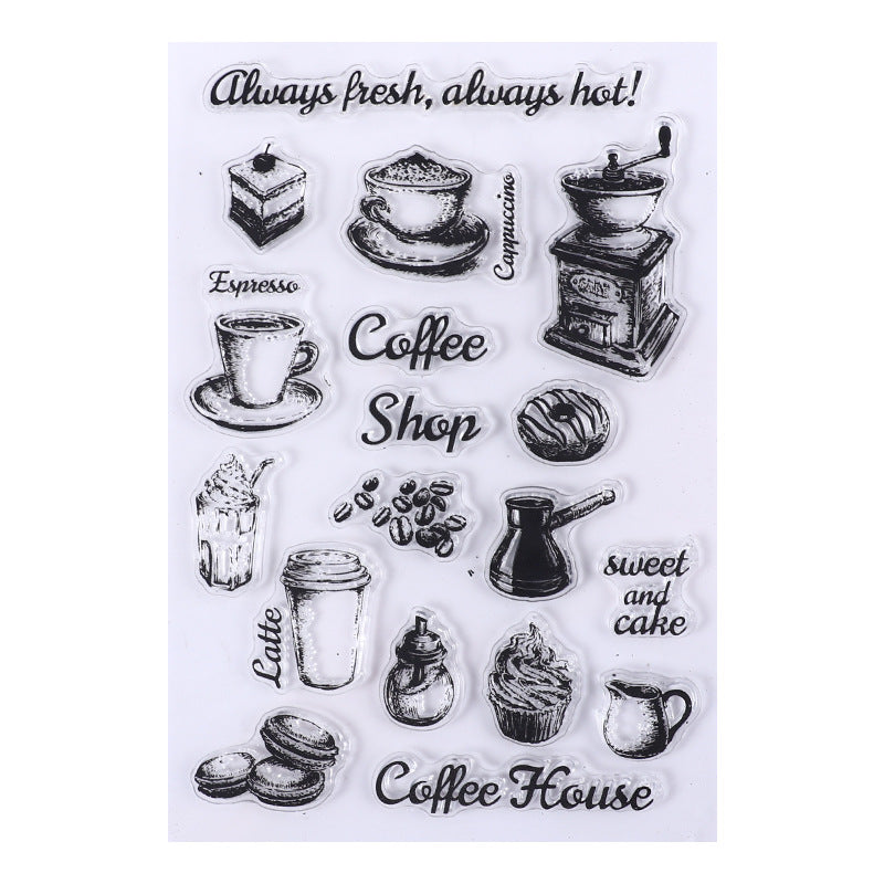 Vintage Ephemera Clear Silicone Stamp Collection