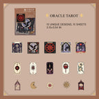 Oracle Tarot design - dark aesthetic gothic sticker