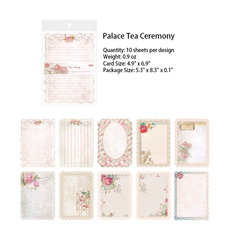 Palace Tea Ceremony design - elegant vintage lace paper