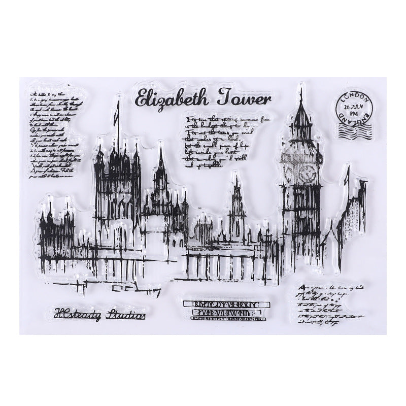 Vintage Ephemera Clear Silicone Stamp Collection