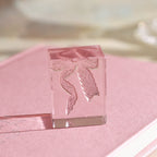 lace reverie clear stamp plaid bow gingham bowknot small acrylic stamp