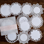 Plain white lace paper - premium laser-cut journaling supply