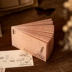 Plant invitation series sticky notes display with vintage floral and botanical illustrations for crafting
