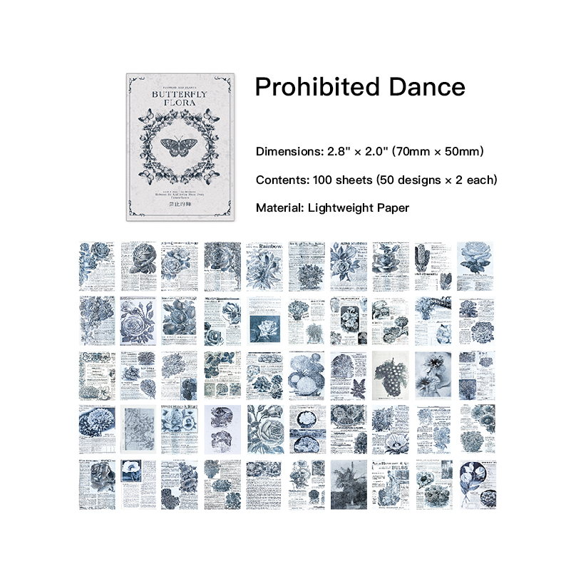 Rose Garden Series - Prohibited Dance Mini Paper Pad