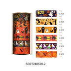 Halloween washi 6-roll box SDRT240628-2 — orange pumpkin and black cat designs