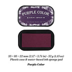 Purple Color water-based ink pad with open sponge surface