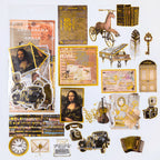 Renaissance antiques Mona Lisa and vintage typewriter ephemera