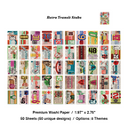 Retro transit stubs and colorful old ticket washi stickers