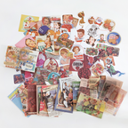 Retro 1950s posters and ads vintage scrapbooking kit