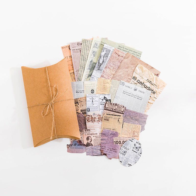 Retro periodicals and vintage magazine clippings paper ephemera