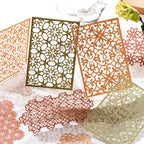 Romantic lace paper stickers with delicate cutwork designs for vintage-inspired journaling projects
