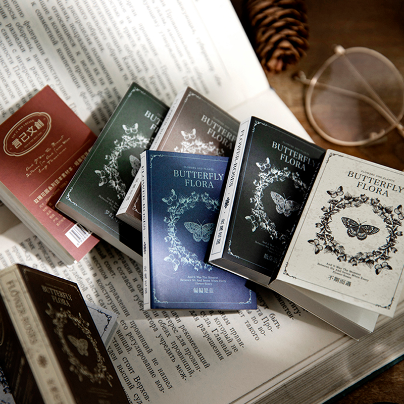 Rose Garden Series Vintage Paper Pad - Botanical Floral Design Details