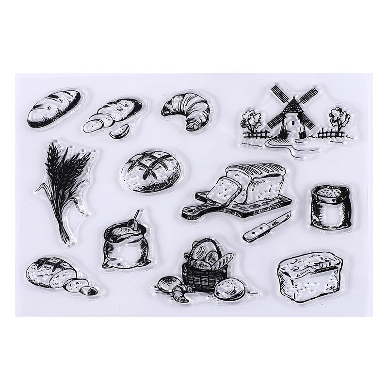 Vintage Ephemera Clear Silicone Stamp Collection
