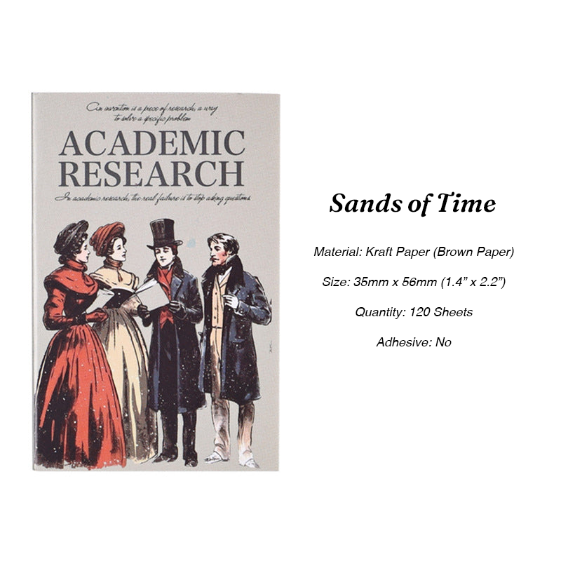 Sands of Time steampunk clock and gear theme kraft paper