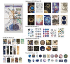 Scattered Stars theme — full layout of 83 celestial specimen pieces