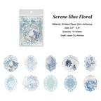 Blue hydrangea laser cut doily paper Serene Blue Floral for vintage journaling