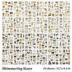 Years of Romance Sticker Book – 24 Washi Sheets, 4 Styles