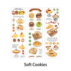 Soft Cookies design - sweet treats clear PET tape