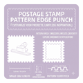 Stamp border punch specifications chart 3.2mm edge length 80-350g paper 1mm tooth pattern scrapbooking