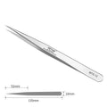 Straight tip precision tweezers for journaling and sticker placement