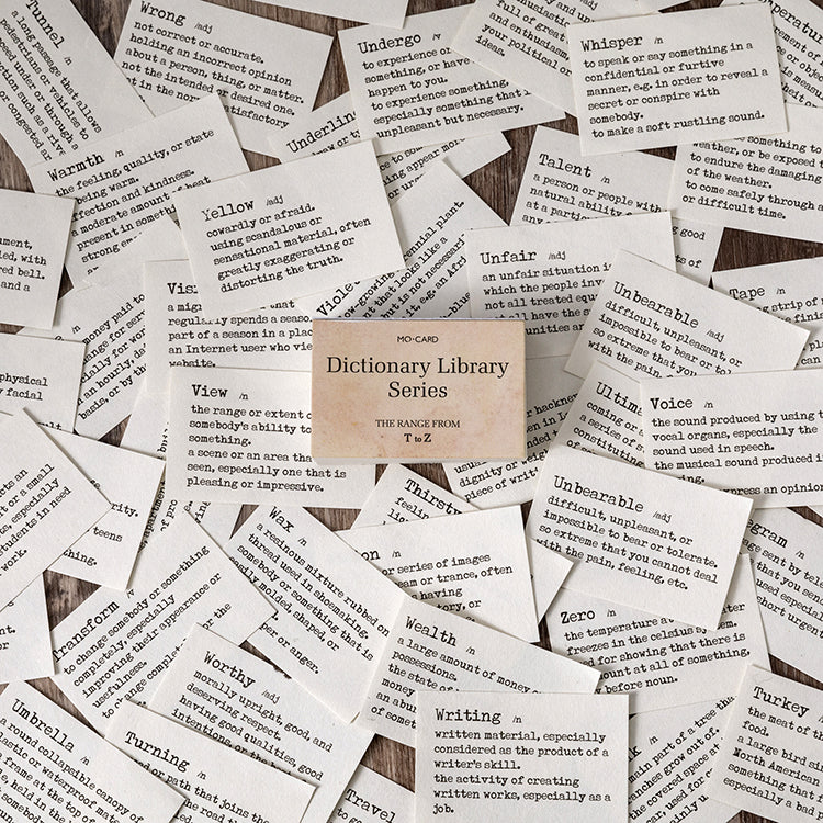 T-Z volume - vintage dictionary mini journal library series