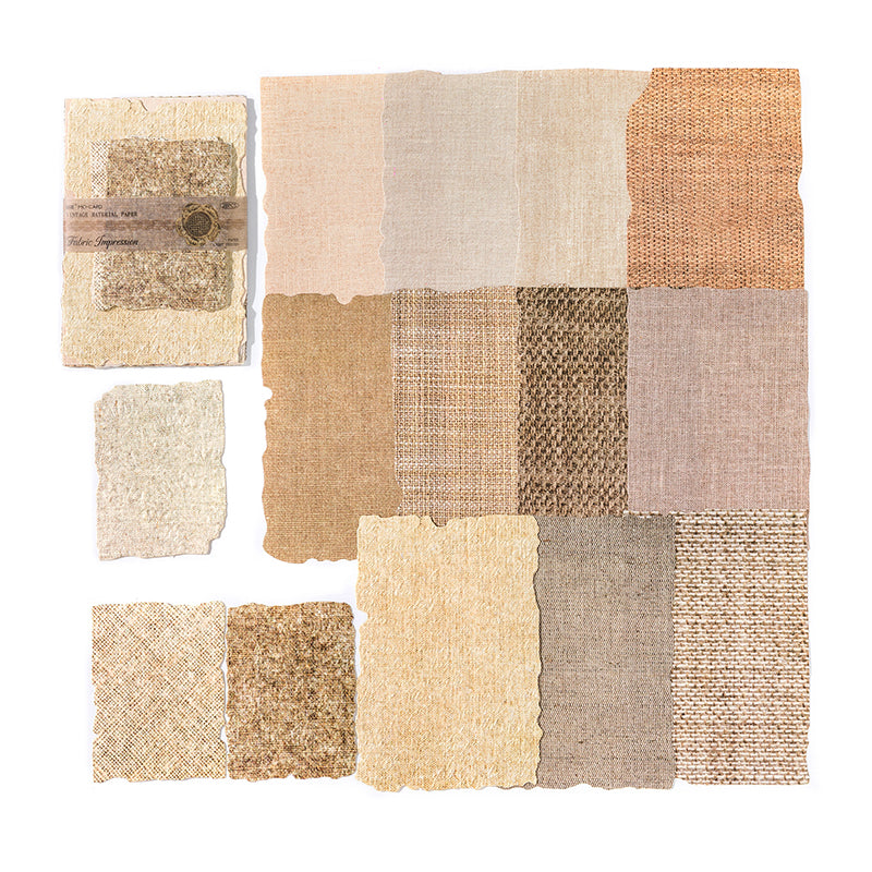 Textured Impression design - vintage relief embossed craft paper