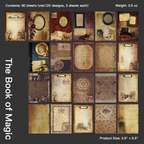 Magic Academy Collection - The Book of Magic Vintage Spell Book Paper