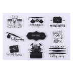 Vintage Ephemera Clear Silicone Stamp Collection